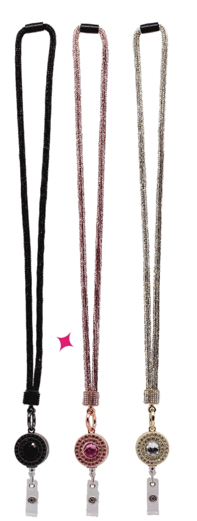 Reel Rhinestone Lanyard
