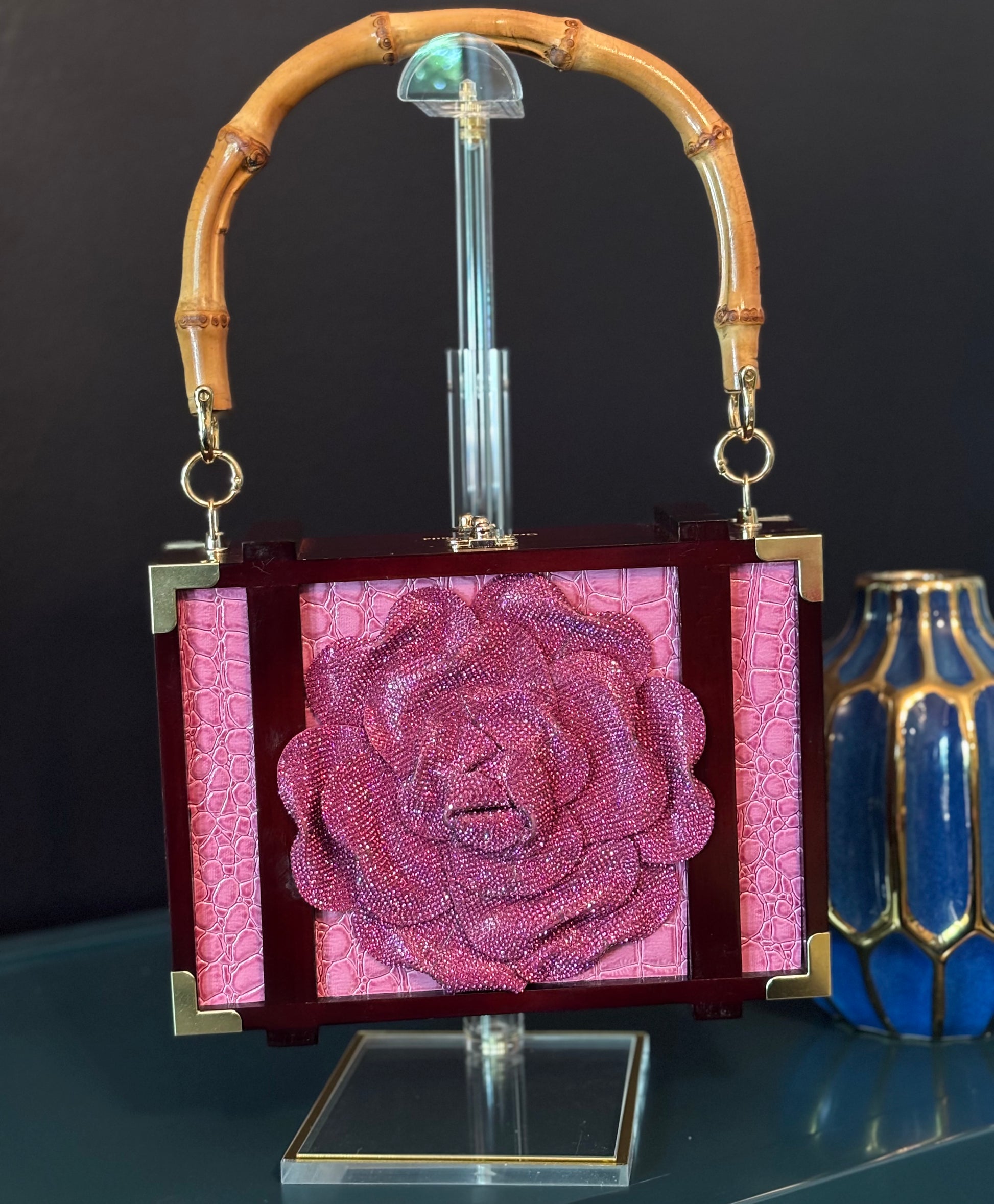 Gurkha Fuchsia Cigar Box Handbag