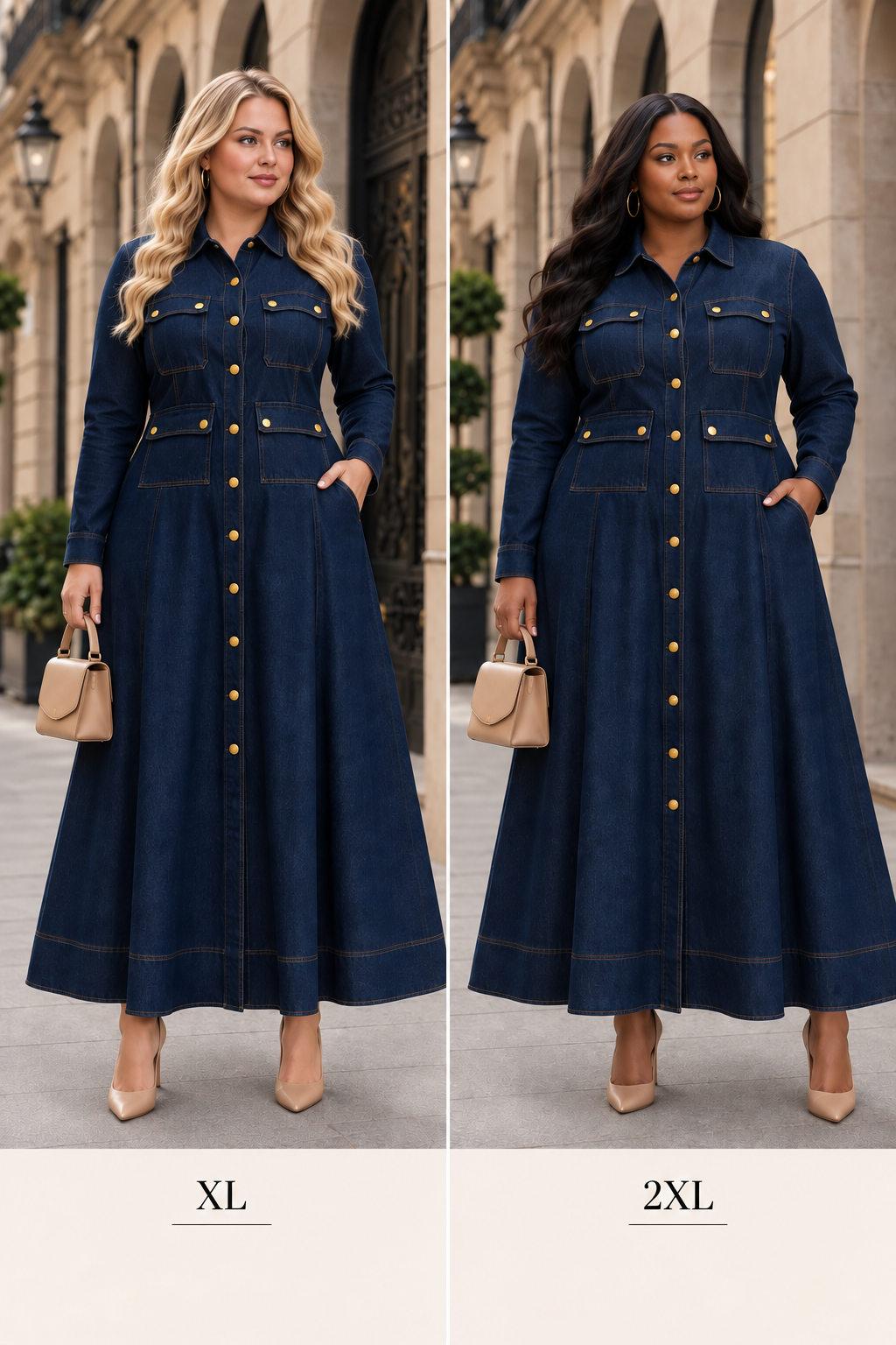 The Madison Denim Maxi Dress