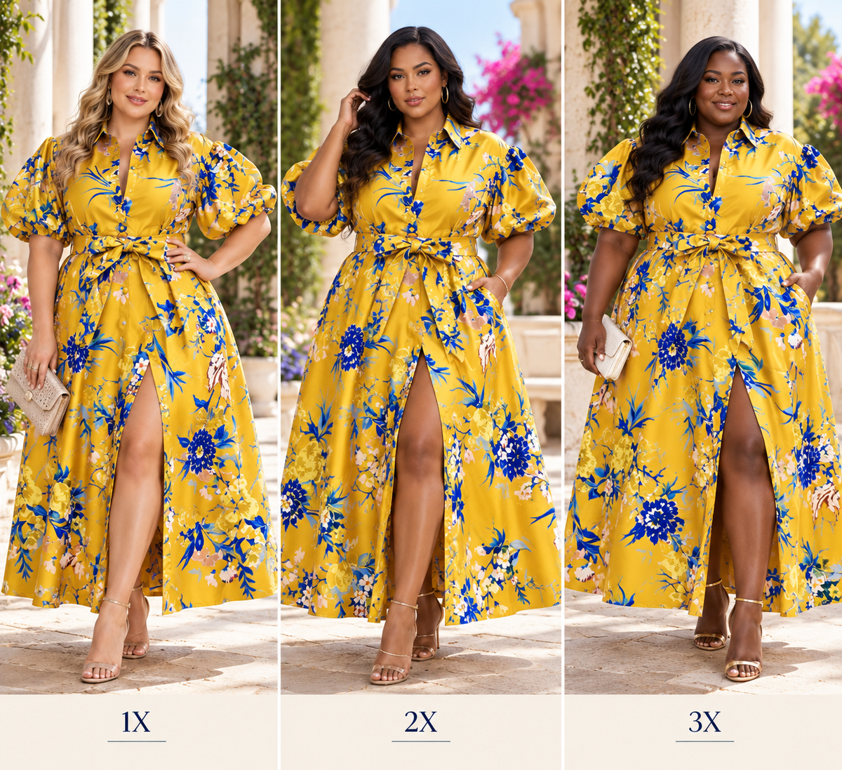 The Golden Garden Mikado Maxi Dress