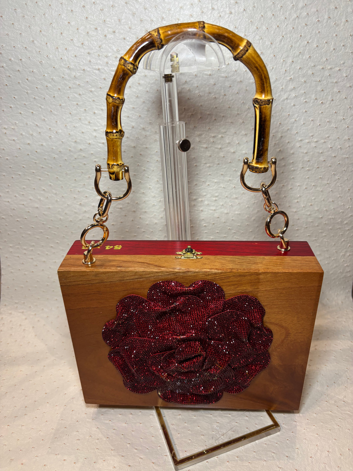 Eiroa Crimson Cigar Box Handbag