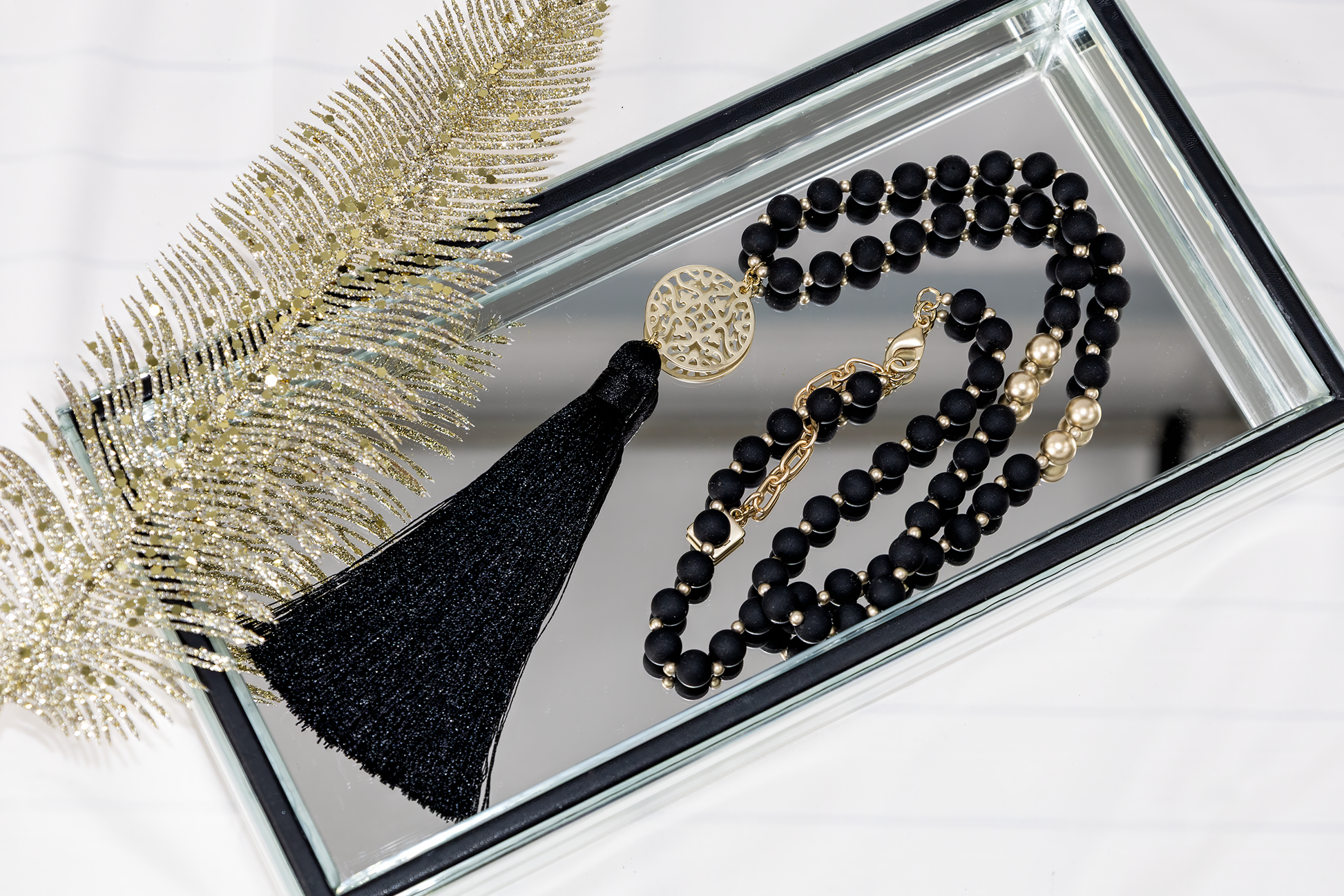 Bead/Tassel necklace