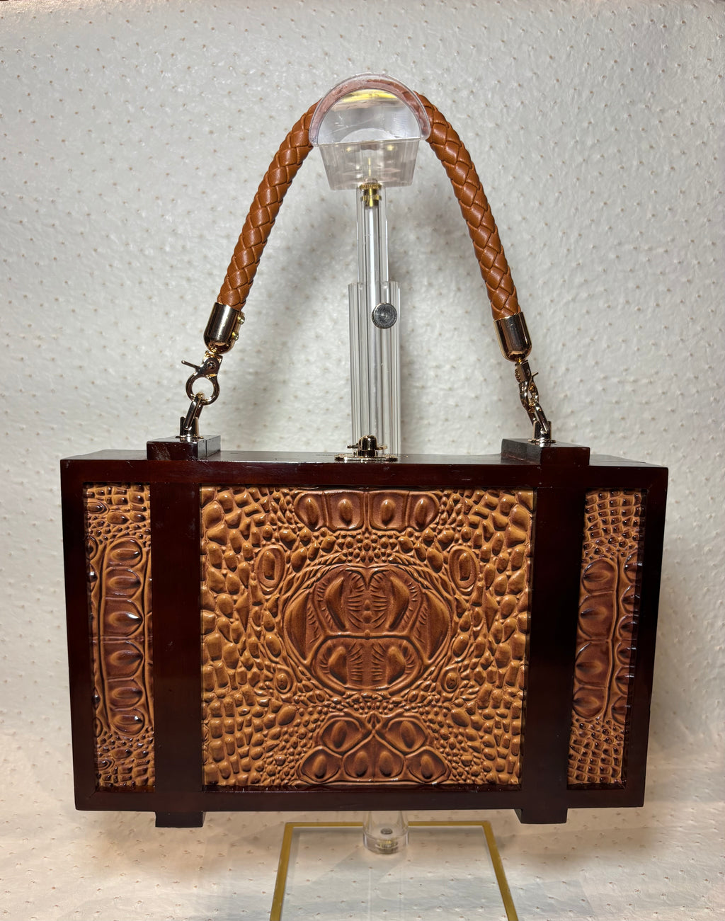 Gurhka Peanut Butter Cherrywood Cigar Box Handbag