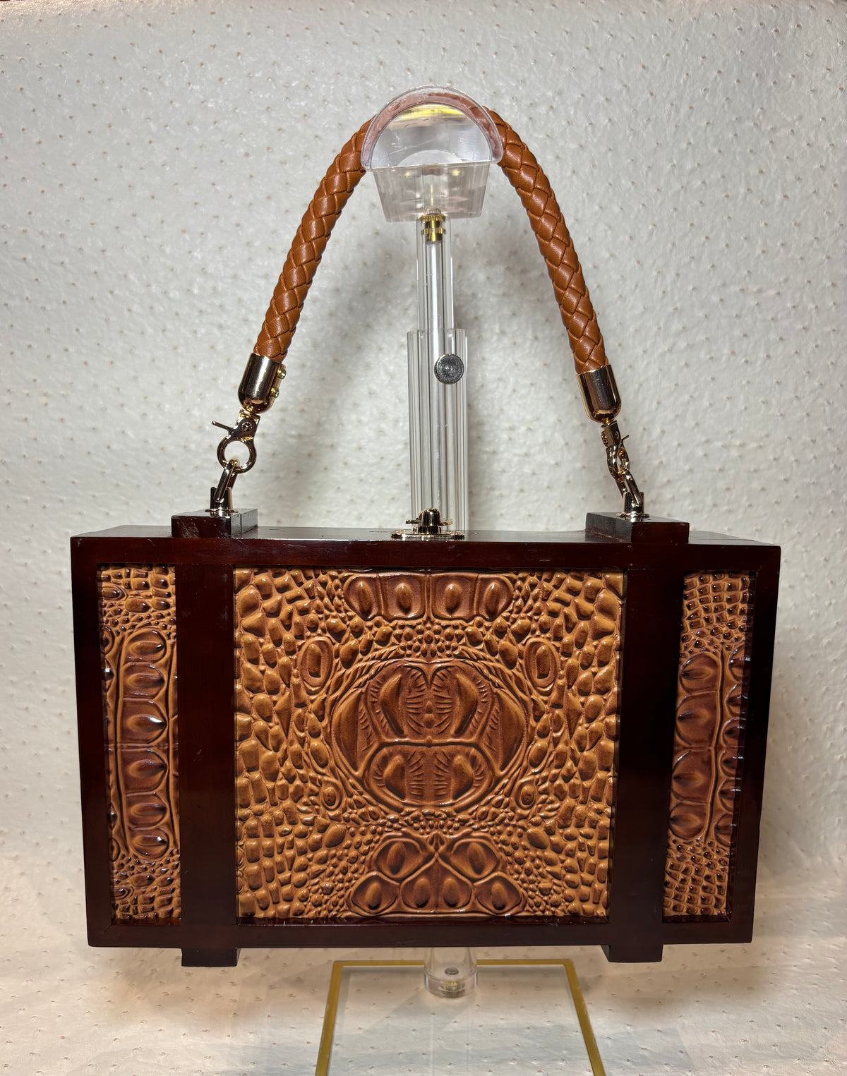 Gurhka Peanut Butter Cherrywood Cigar Box Handbag