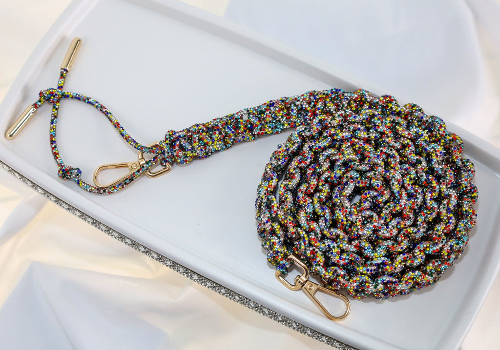 Mini Rhinestone Phone Lanyards