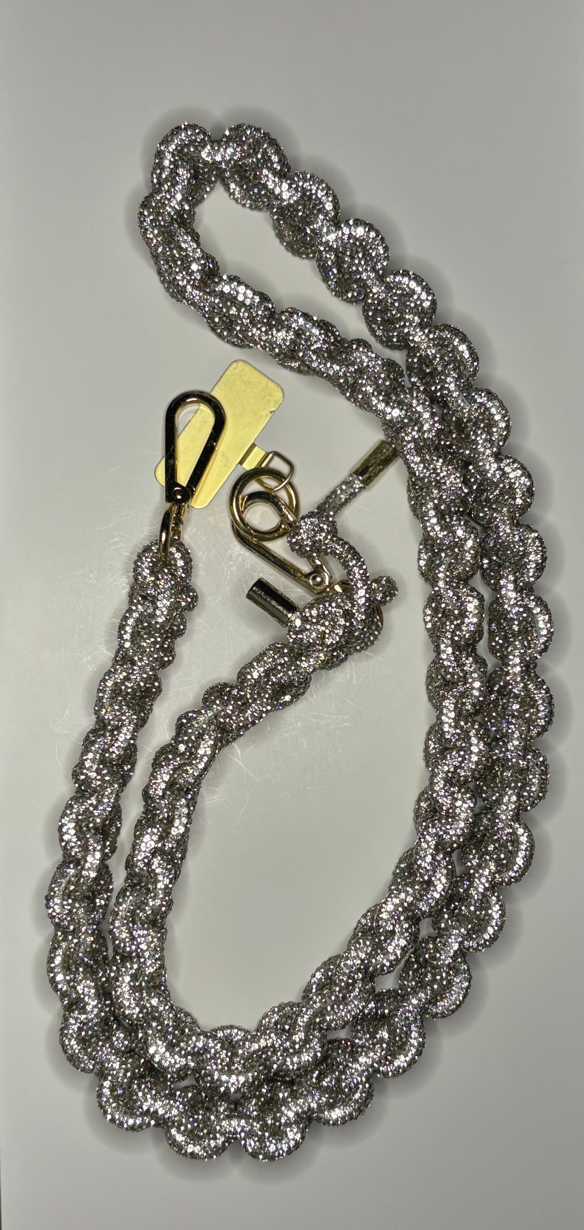 Jumbo Braided Rhinestone Lanyard