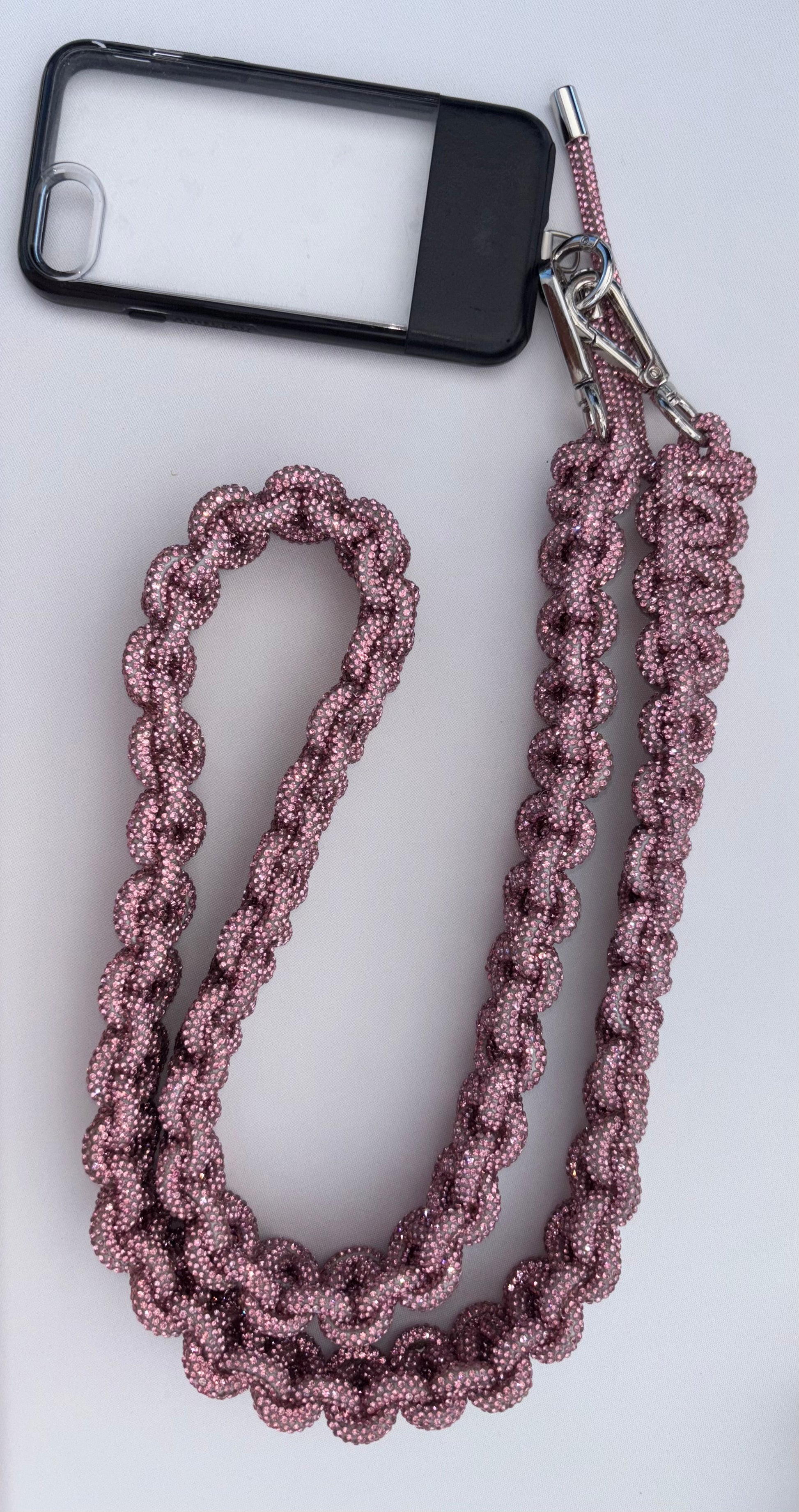 Jumbo Braided Rhinestone Lanyard