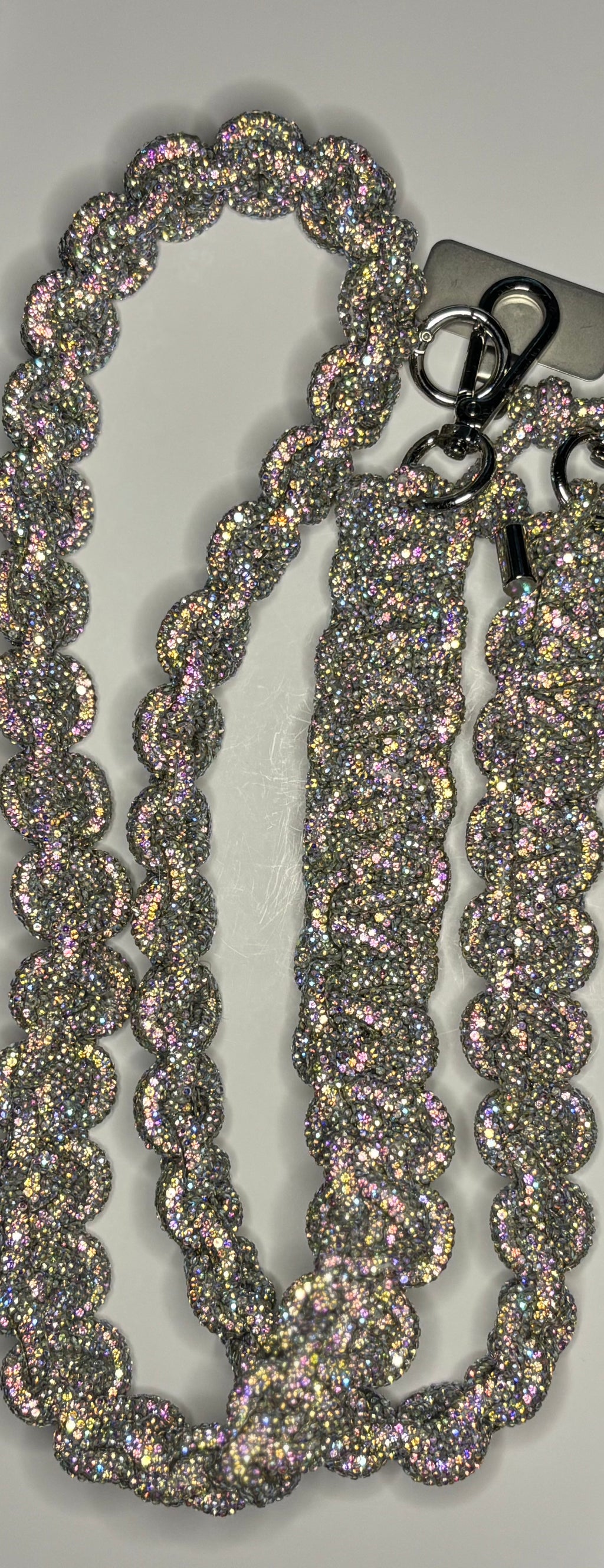 Jumbo Braided Rhinestone Lanyard