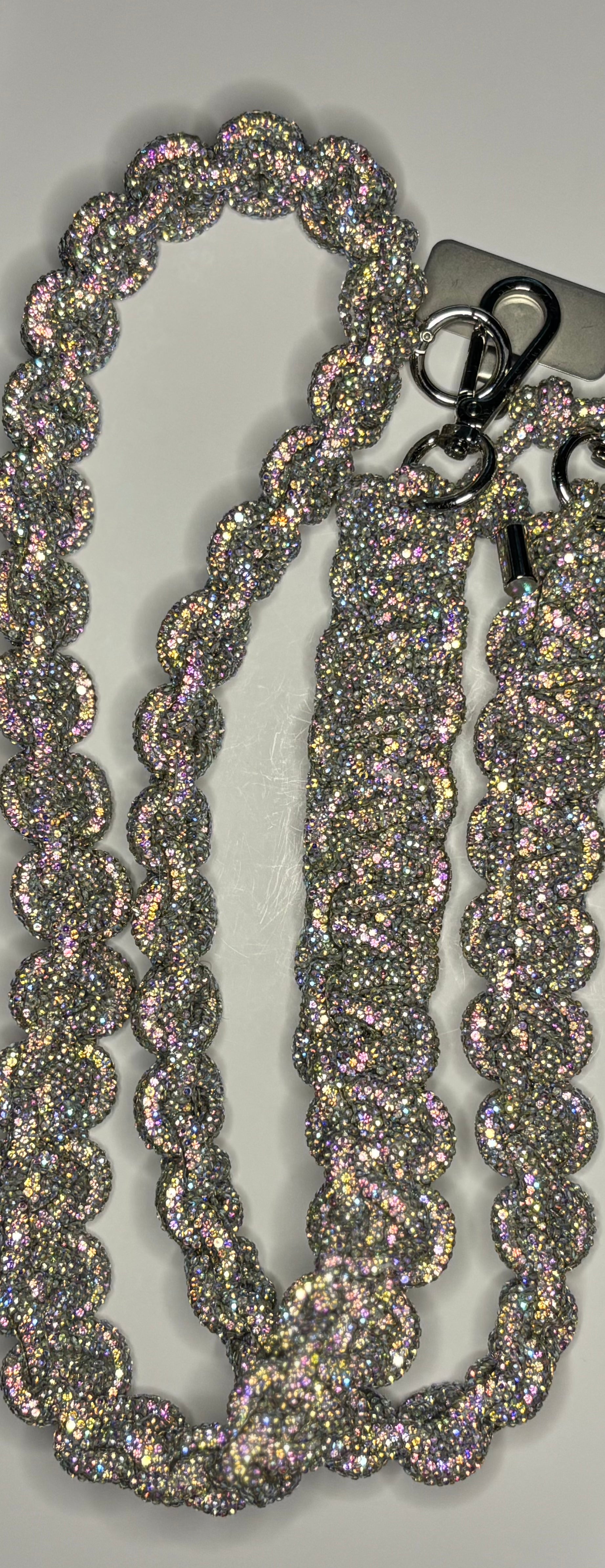 Jumbo Braided Rhinestone Lanyard
