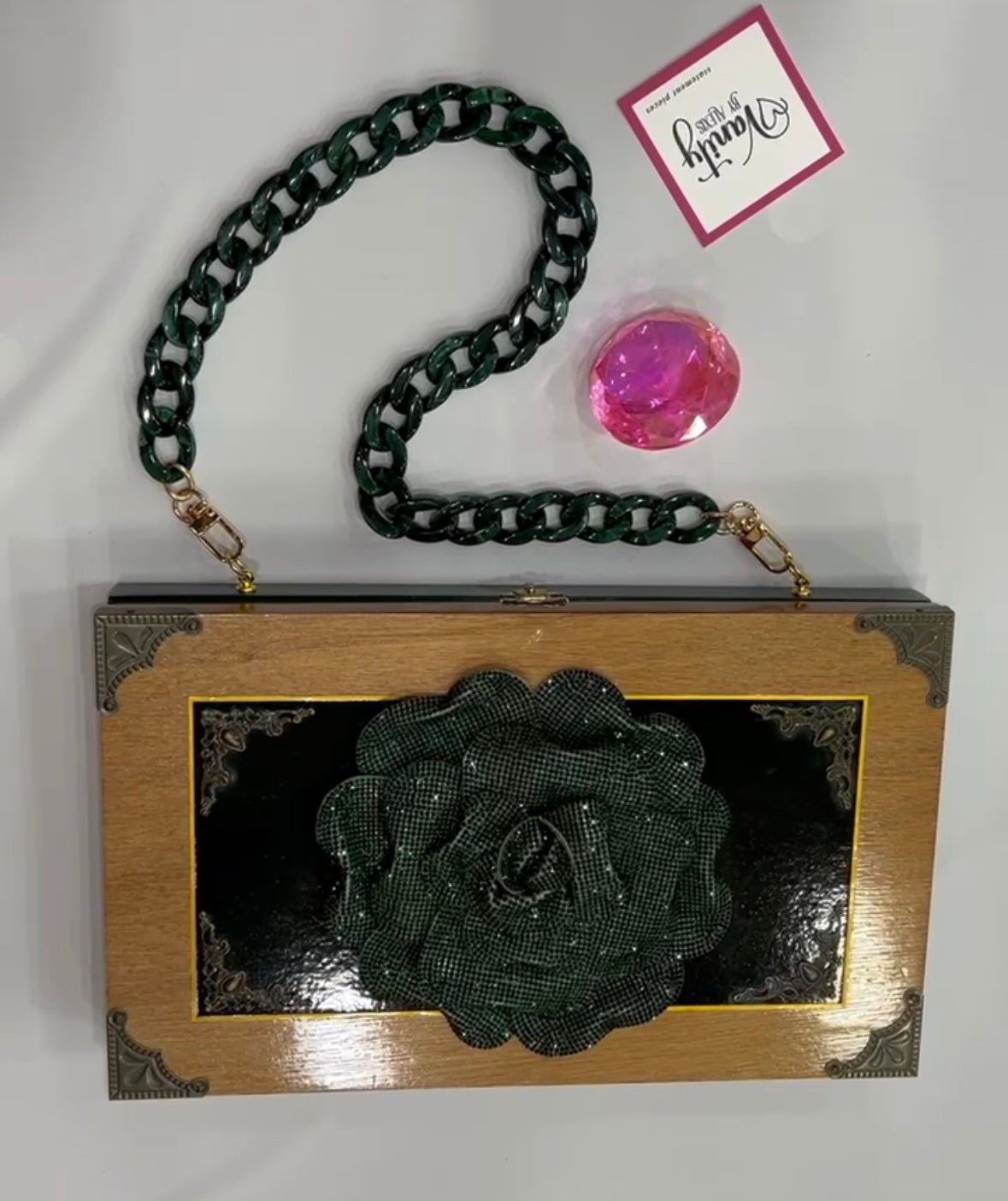 Andalusian Bull Green Bag