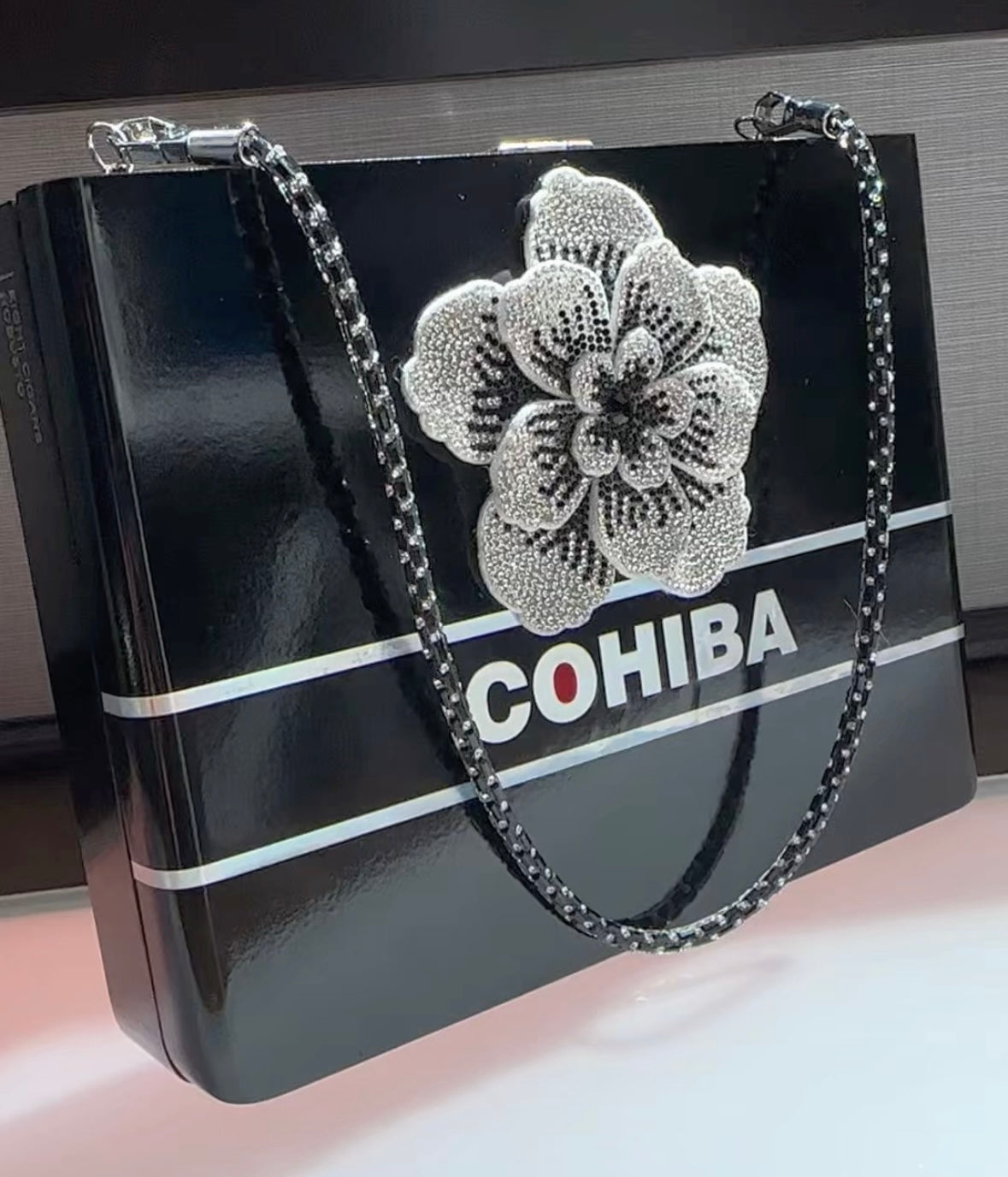 Black Cohiba Cigar Box Handbag