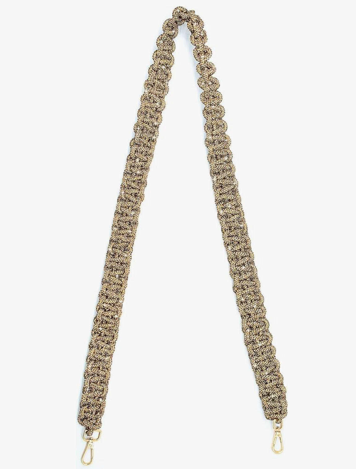 Mini Braided Rhinestone Lanyard