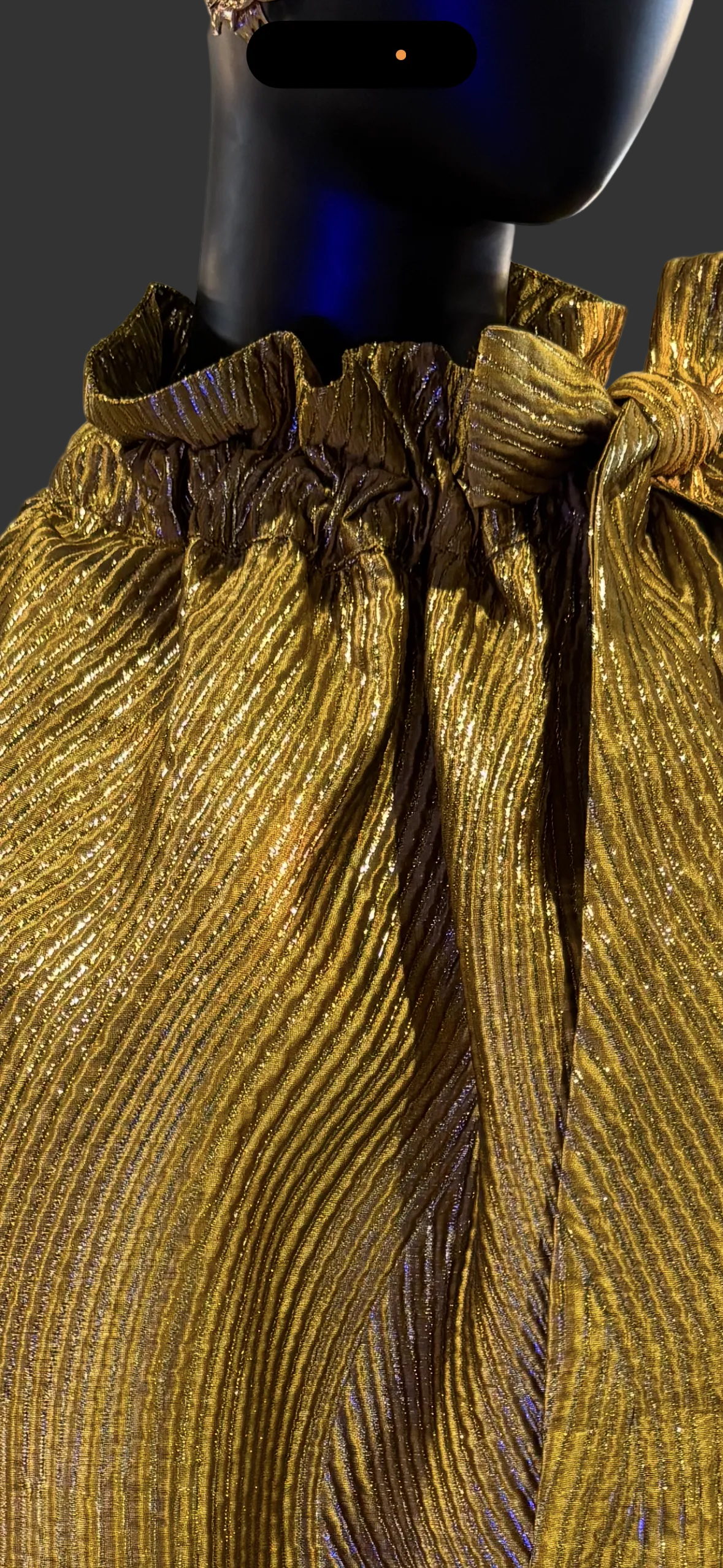 After Five Metallic Bow A-Line Cocktail Dress