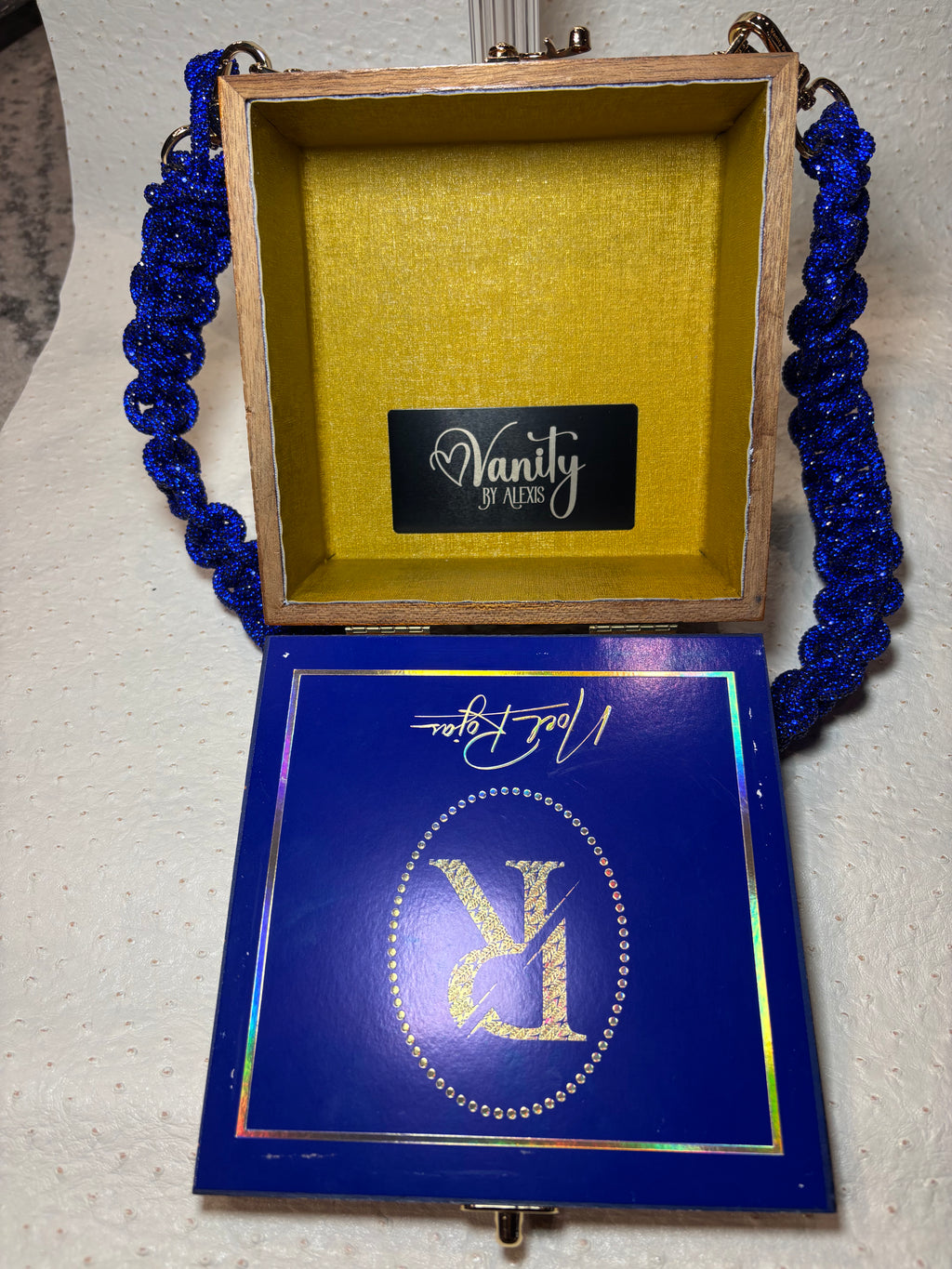 Blue Bonnet Cigar Box Handbag