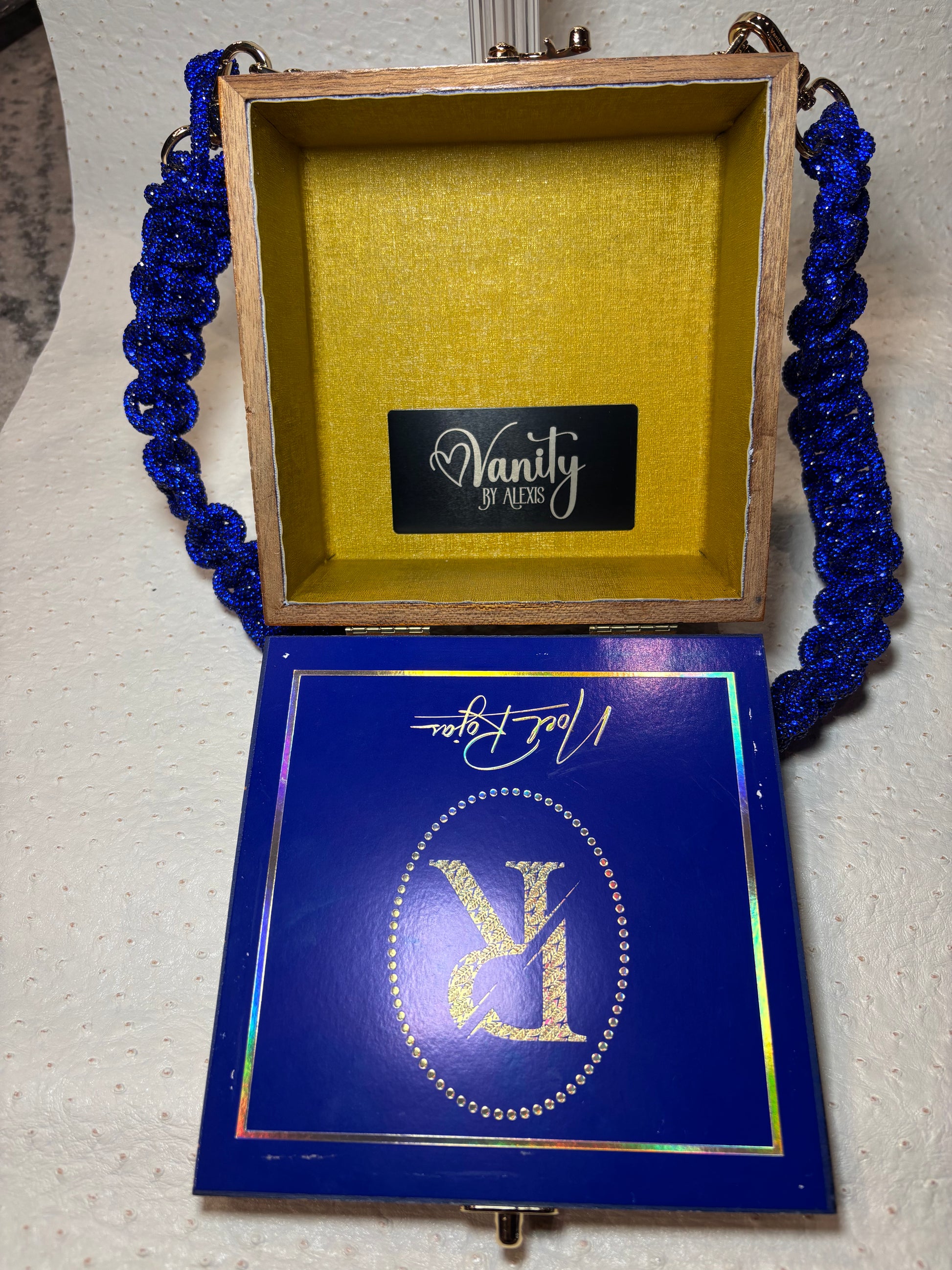 Blue Bonnet Cigar Box Handbag