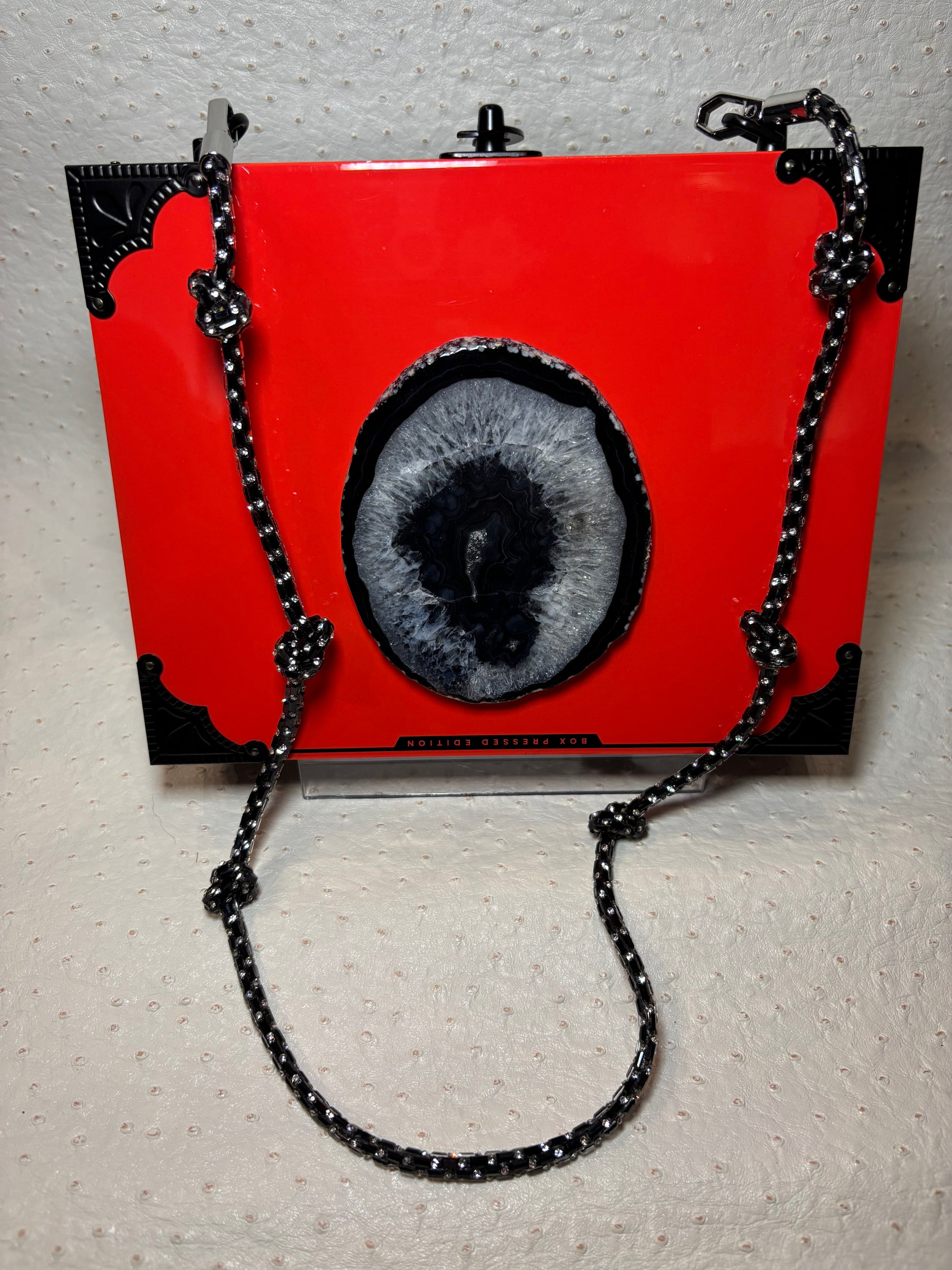 Camacho Red/Black Cigar Box Handbag