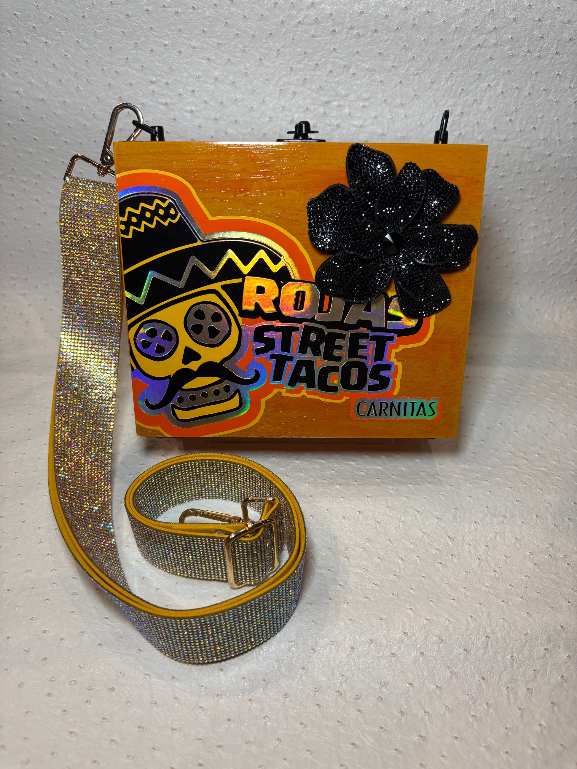 Rojas Amber Cigar Box Handbag