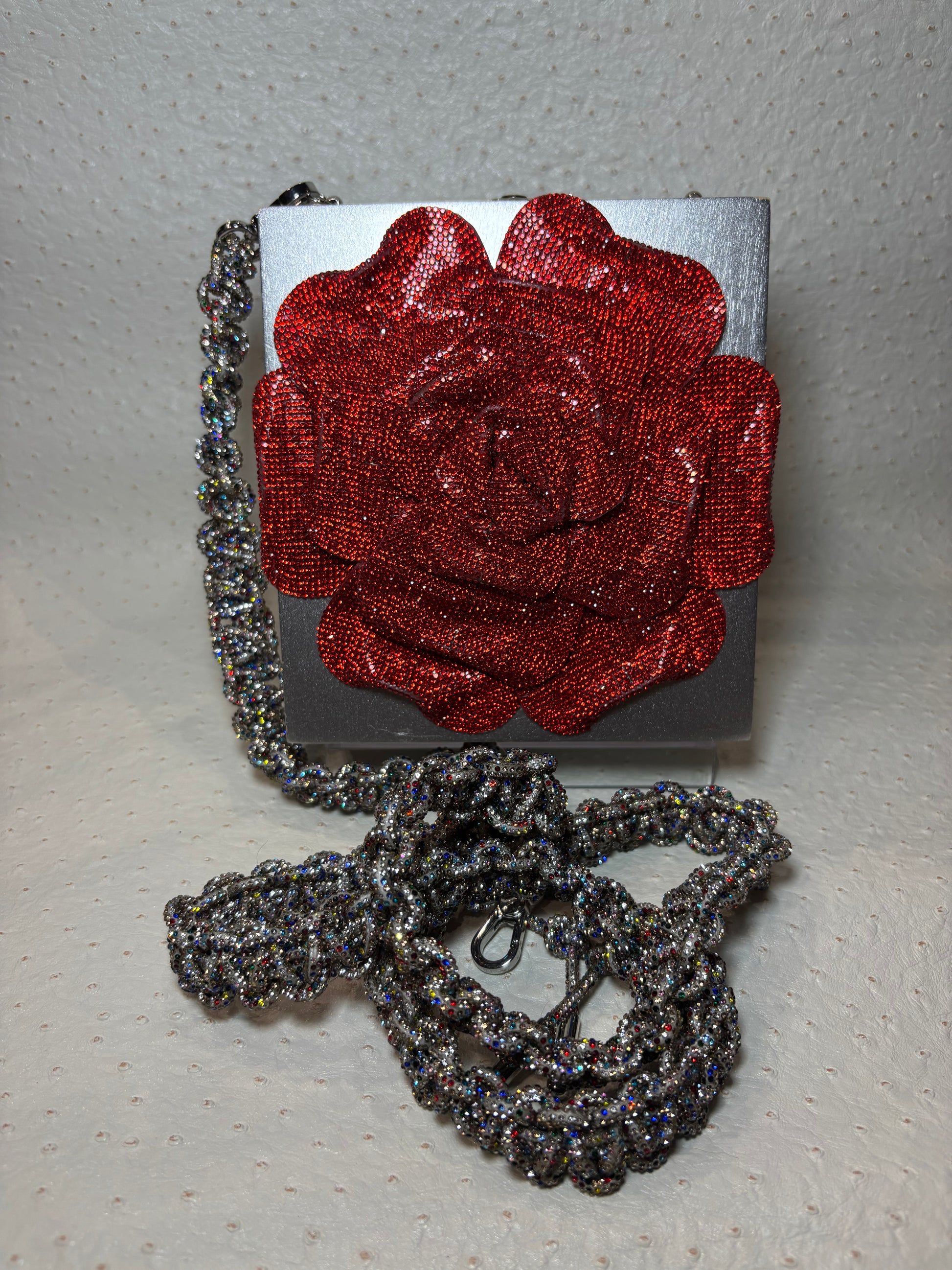 Aladino Silver Cigar Box Handbag