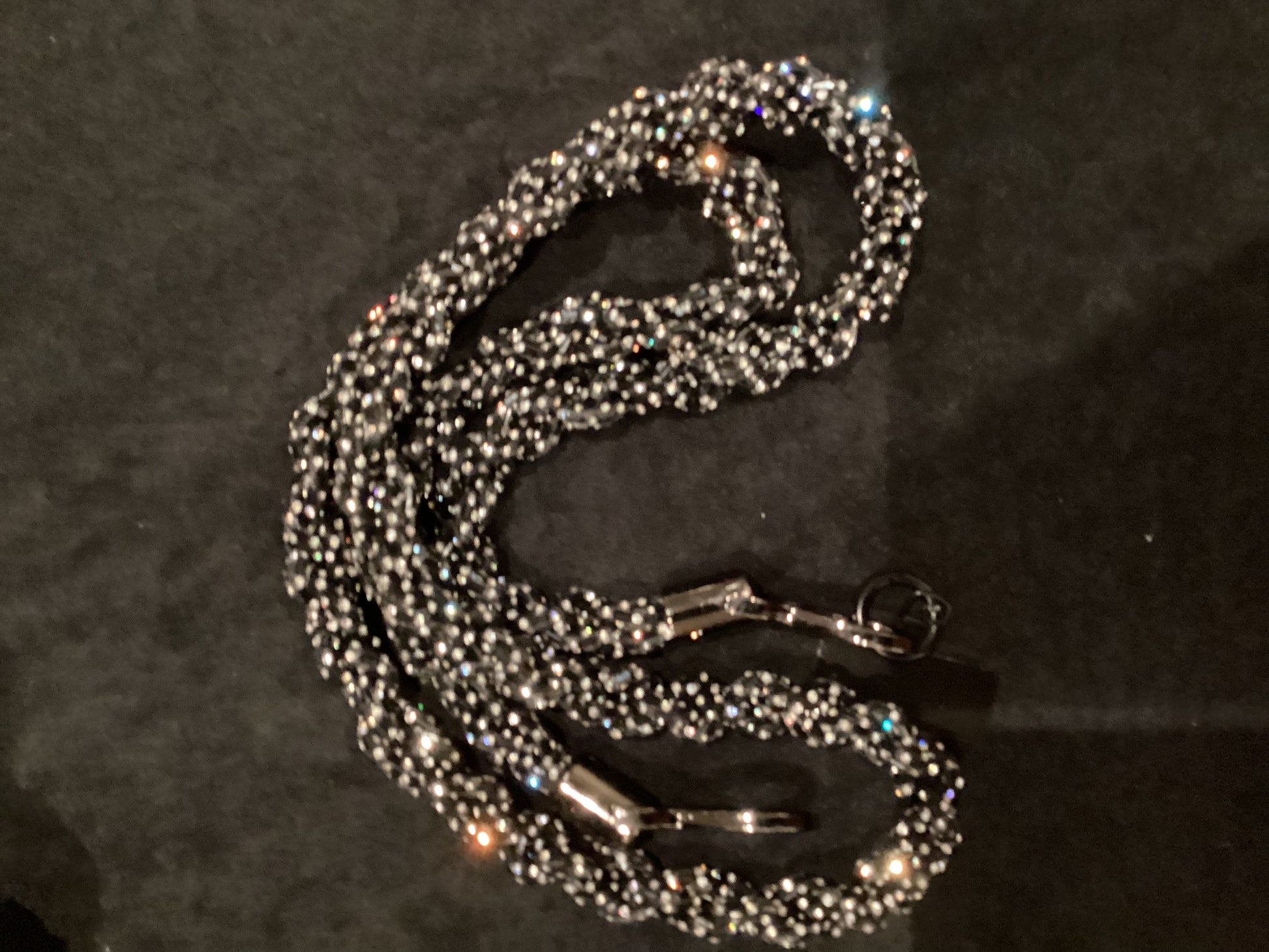Glass Rhinestone Lanyard