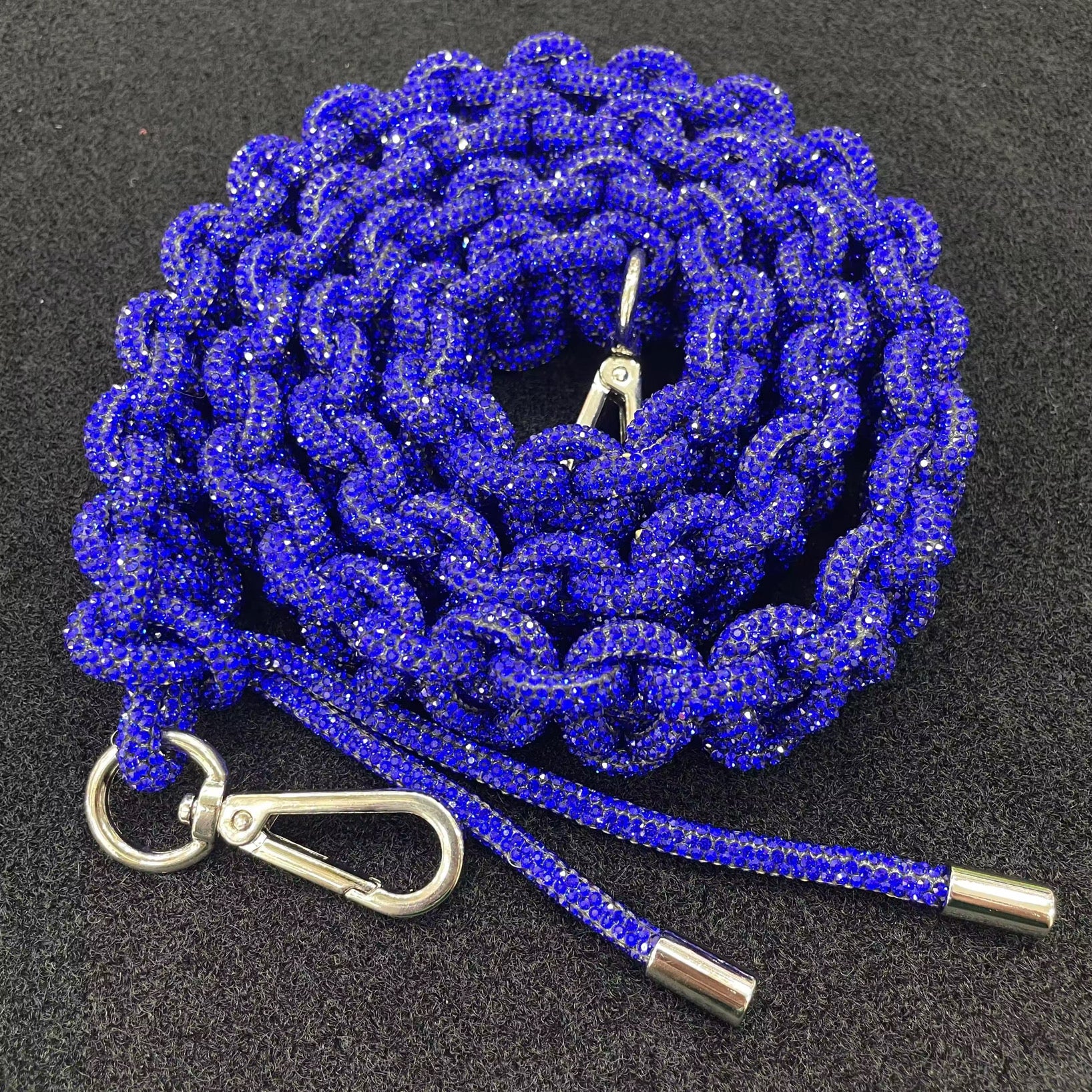 Jumbo Braided Rhinestone Lanyard