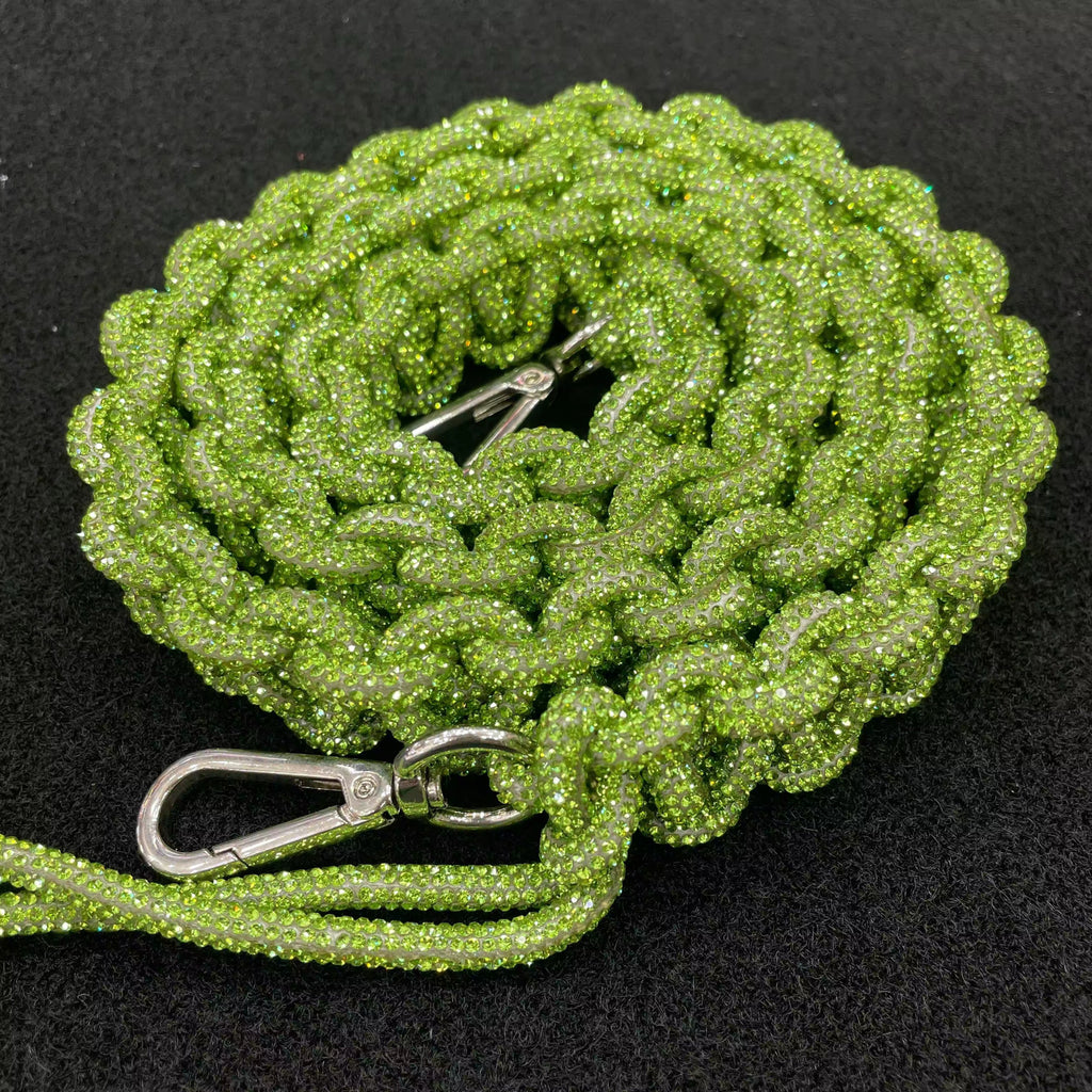 Mini Braided Rhinestone Lanyard
