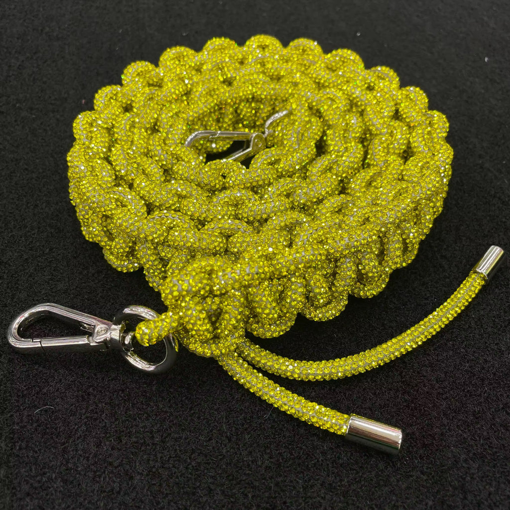 Mini Braided Rhinestone Lanyard