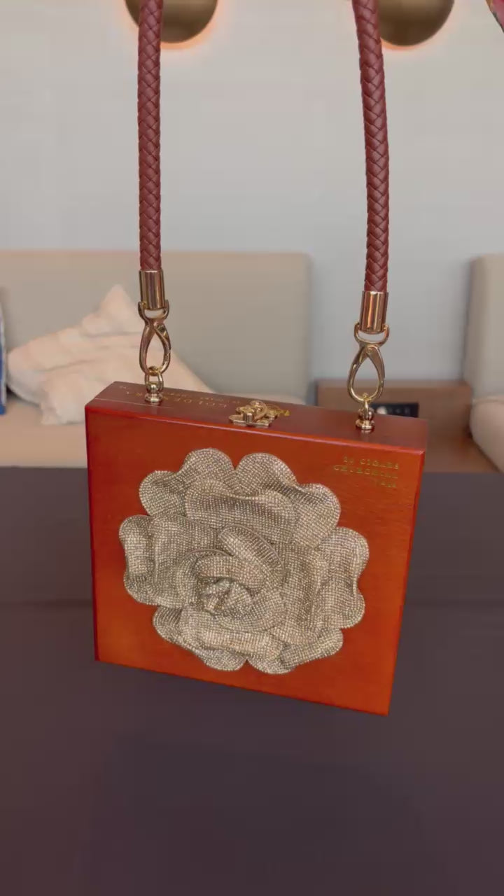 Copper Olivia Cigar Box Handbag
