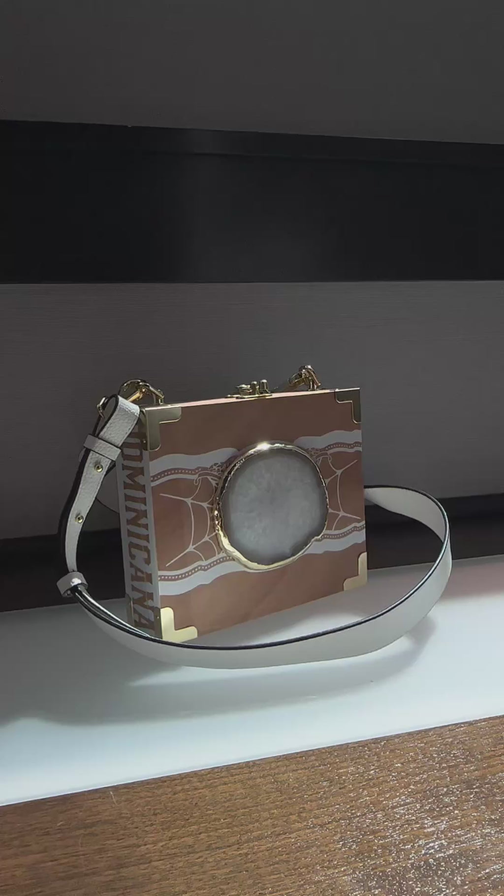 White Dominicana Cigar Box Handbag