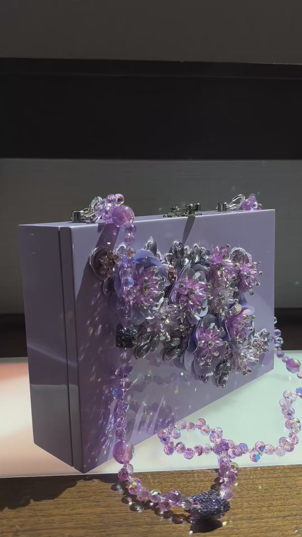 Lilac Cigar Box Handbag