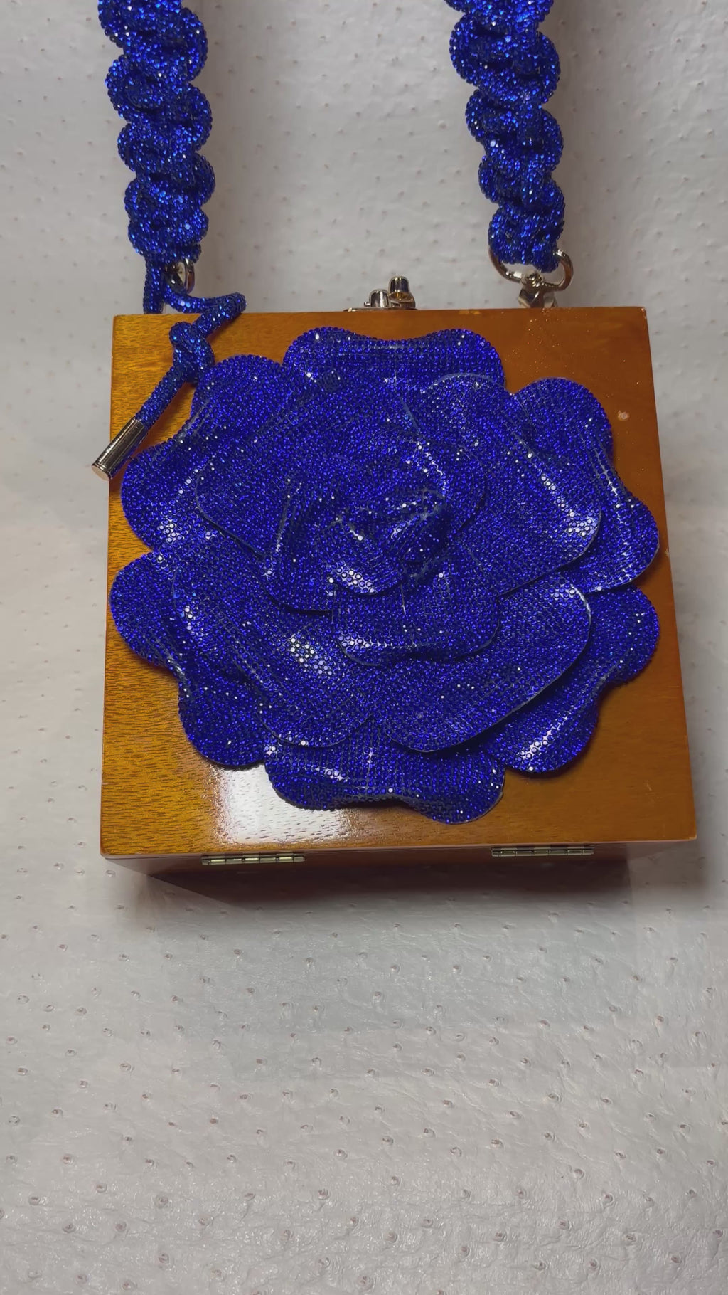 Blue Bonnet Cigar Box Handbag