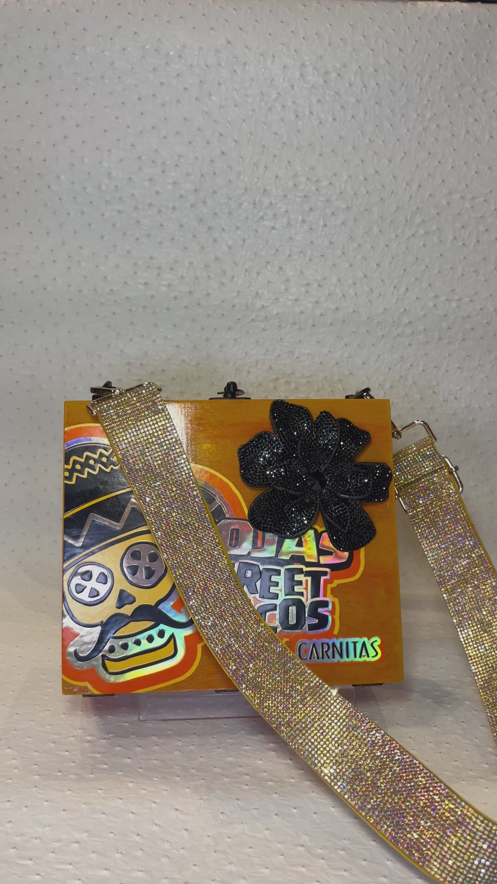 Rojas Amber Cigar Box Handbag