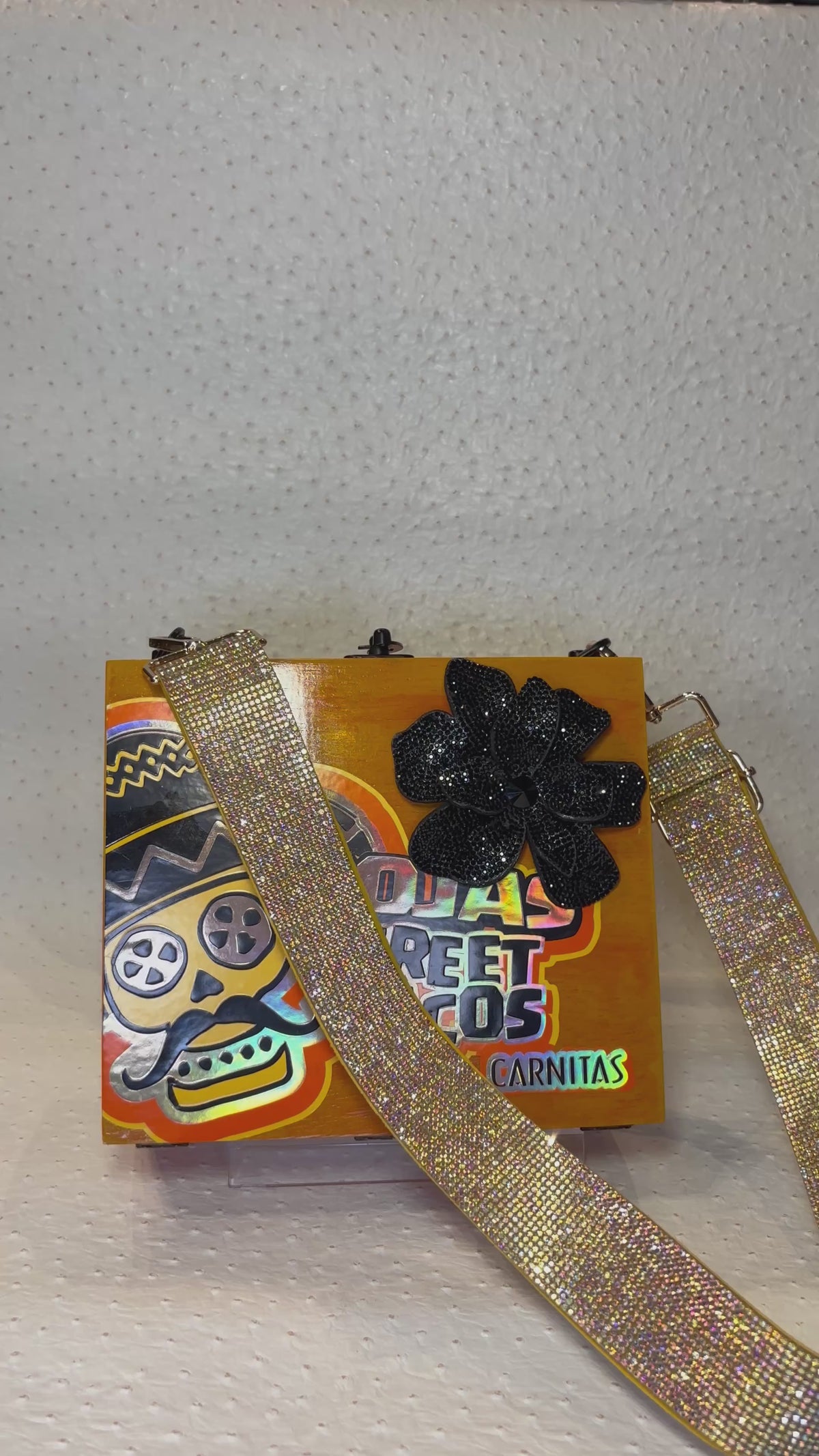 Rojas Amber Cigar Box Handbag