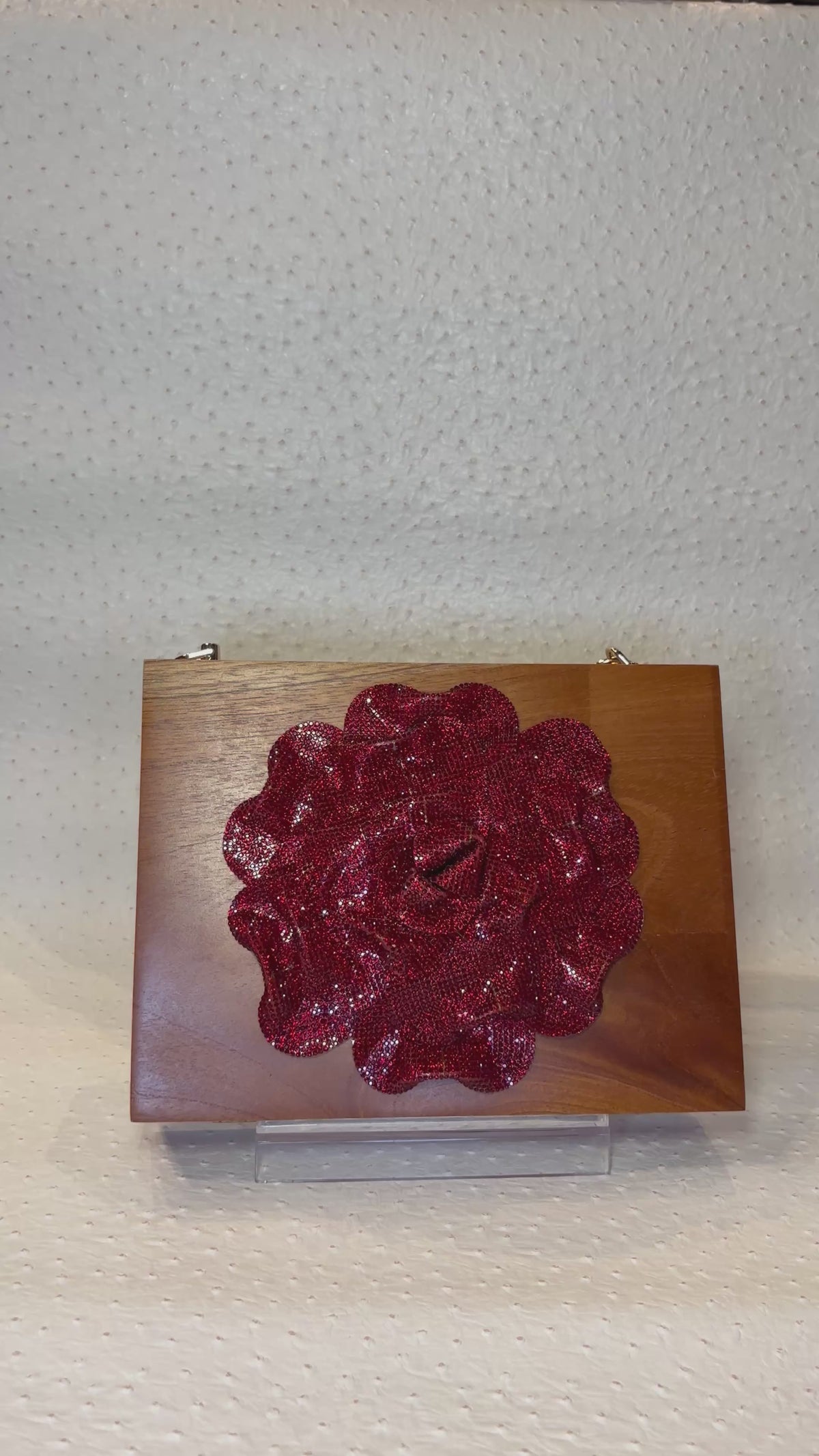 Eiroa Crimson Cigar Box Handbag
