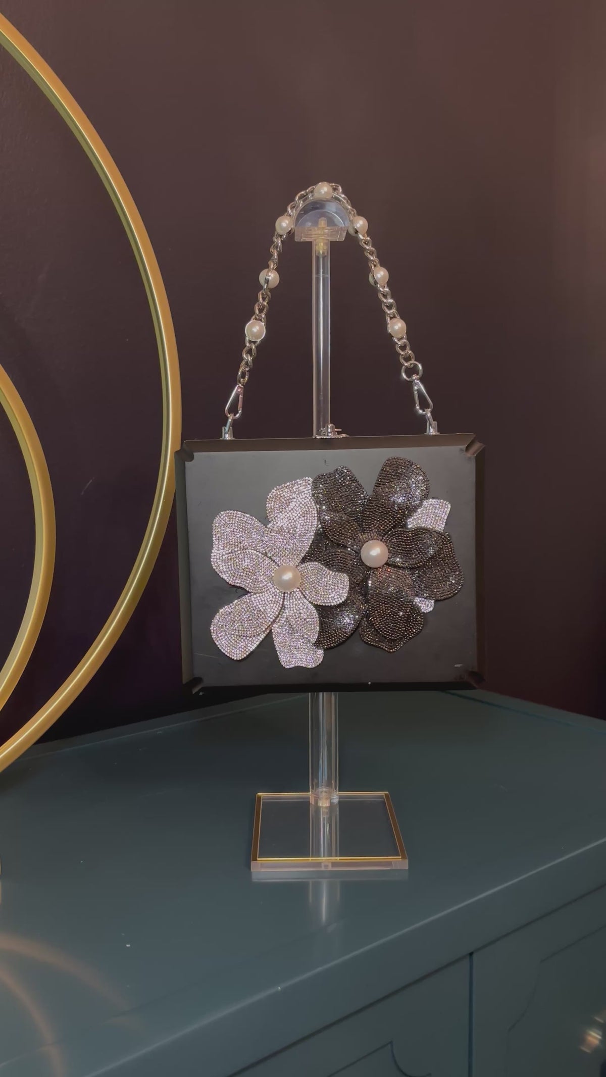 Rocky Patel Black and Pearl Cigarbox Handbag