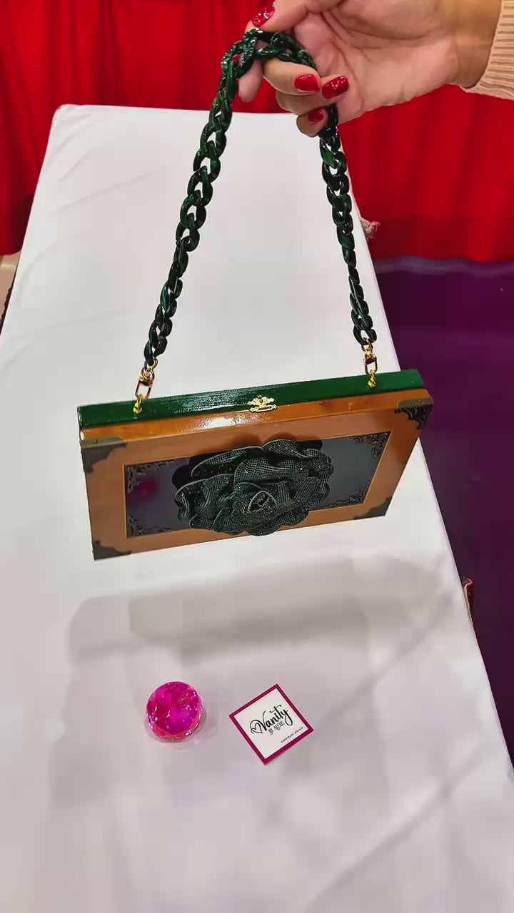 Andalusian Bull Green Bag
